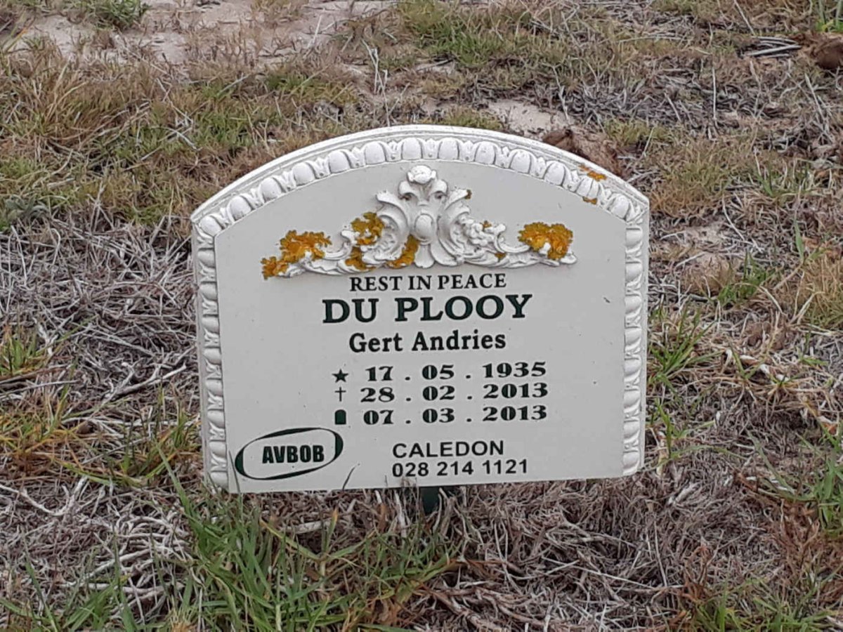 PLOOY Gert Andries, du 1935-2013