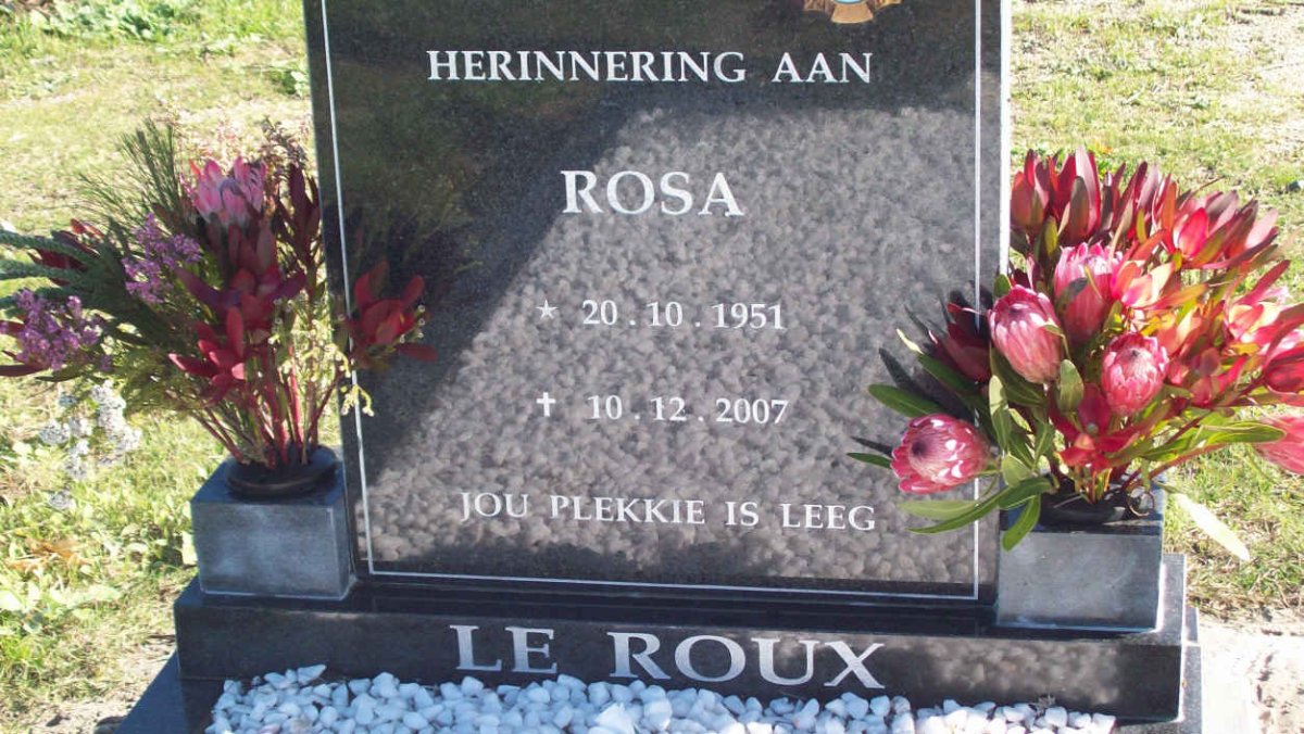 ROUX Rosa, le 1951-2007