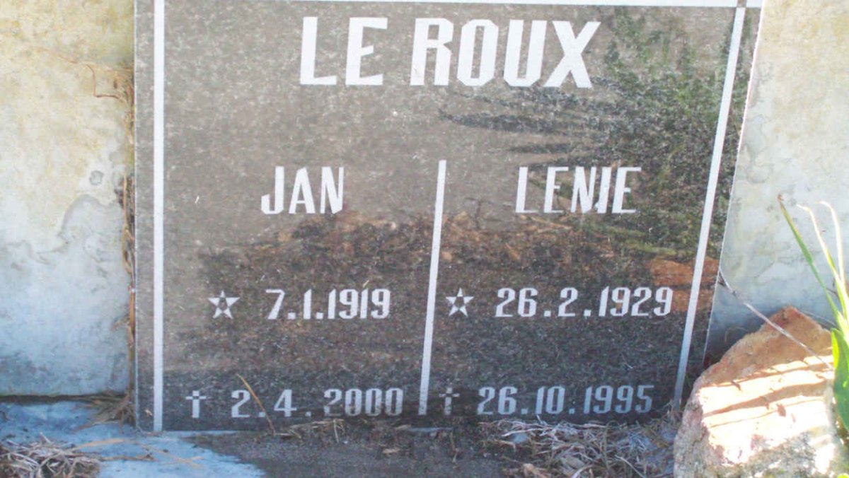 ROUX Jan, le 1919-2000 &amp; Lenie 1929-1995