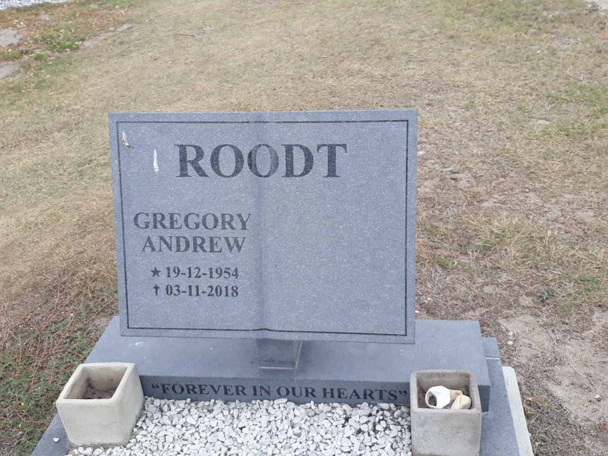 ROODT Gregory Andrew 1954-2018