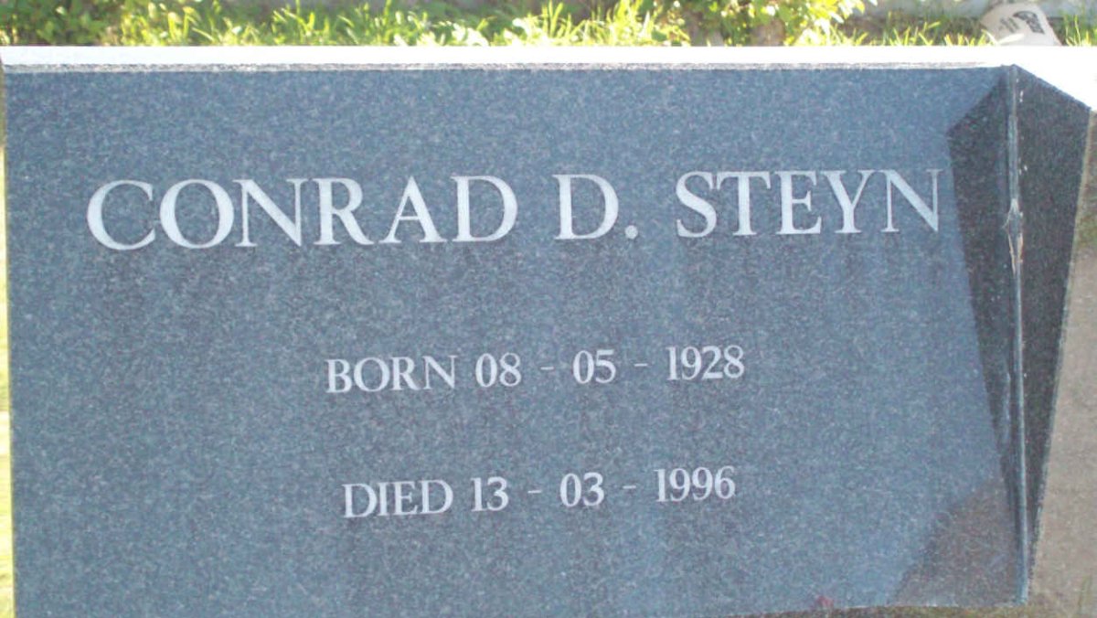 STEYN Conrad D. 1928-1996