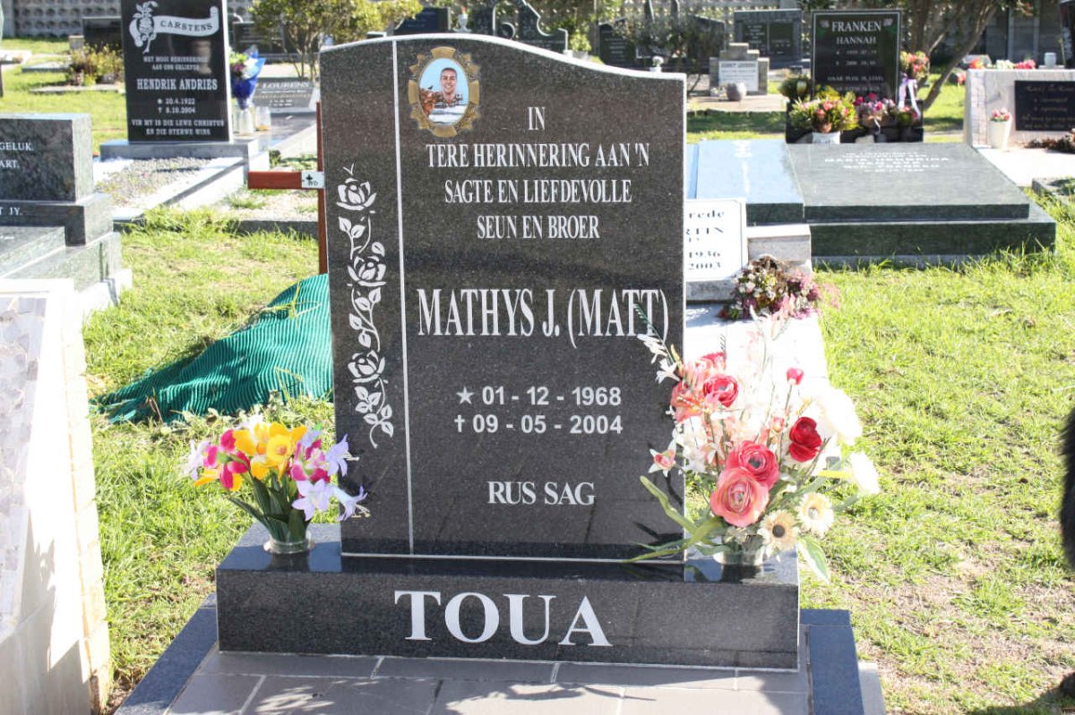 TOUA Mathys J. 1968-2004