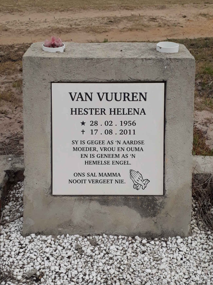 VUUREN Hester Helena, van 1956-2011