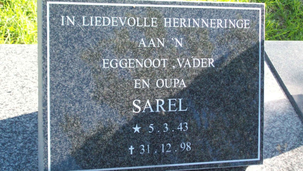 VERMEULEN Sarel 1943-1998