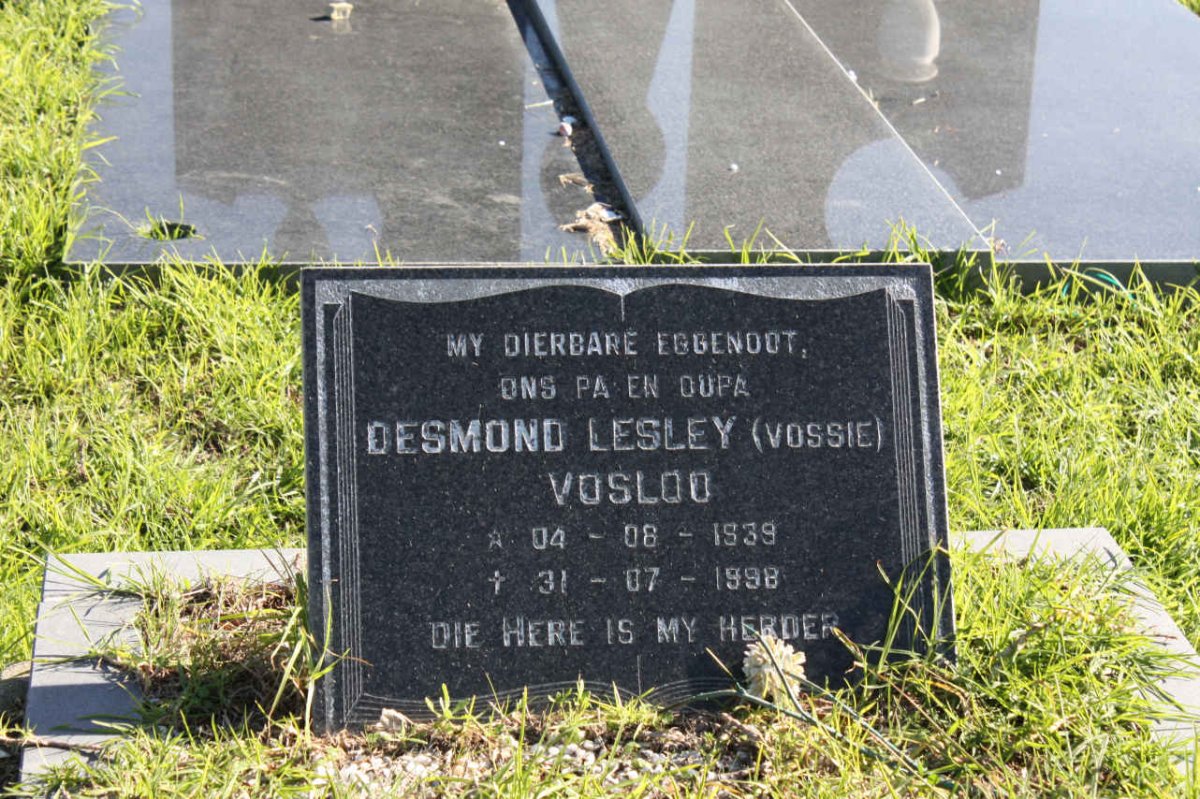 VOSLOO Desmond Lesley 1938-1998