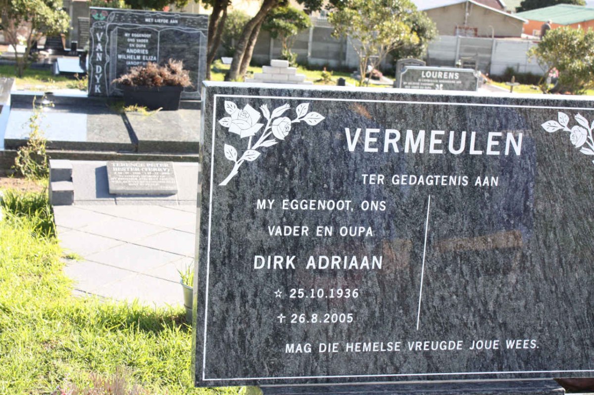VERMEULEN Dirk Adriaan 1936-2005