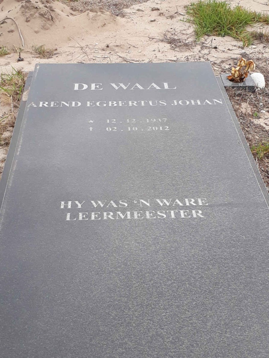 WAAL Arend Egbertus Johan, de 1937-2012