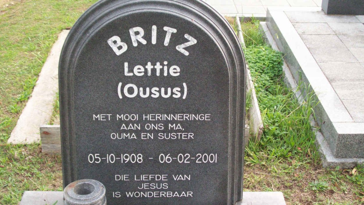 BRITZ Lettie 1908-2001