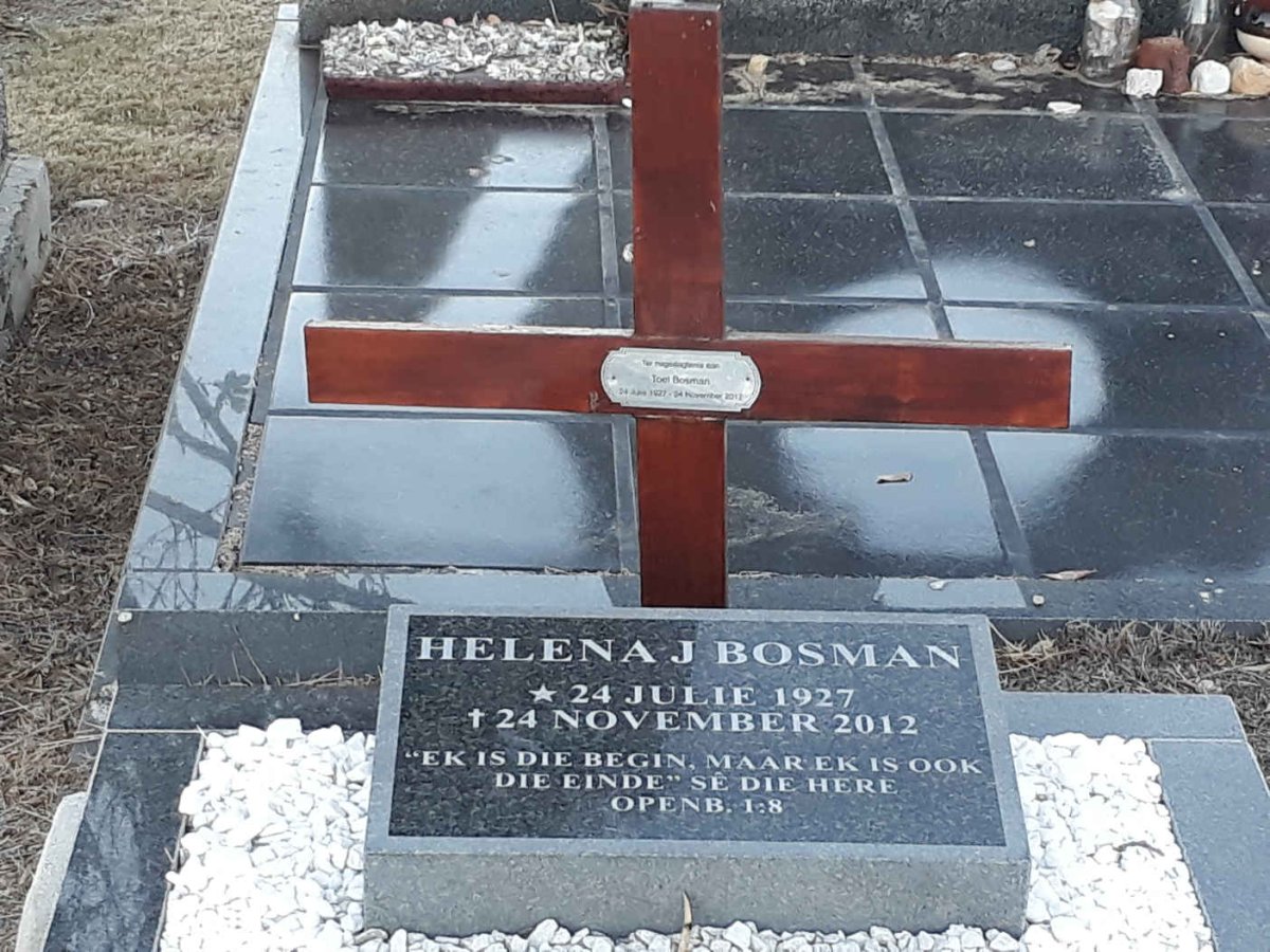 BOSMAN Helena J. 1927-2012