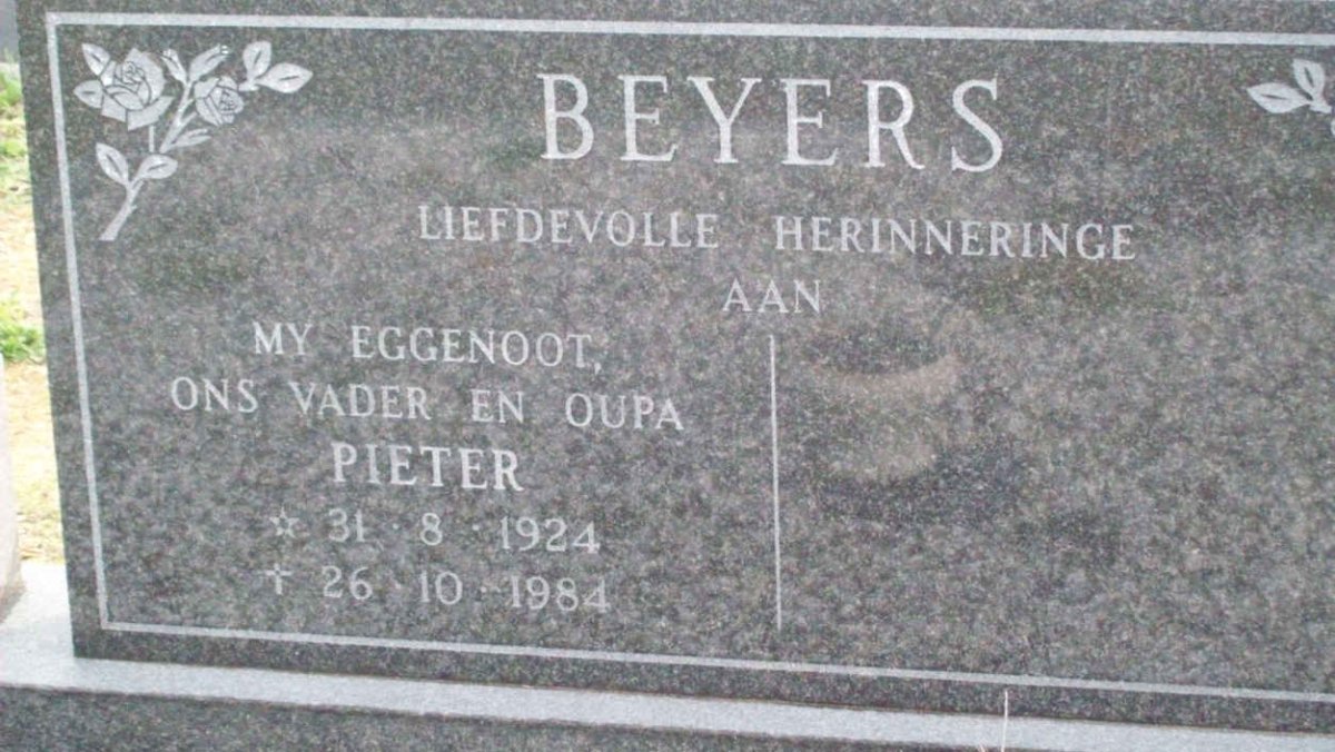 BEYERS Pieter 1924-1984