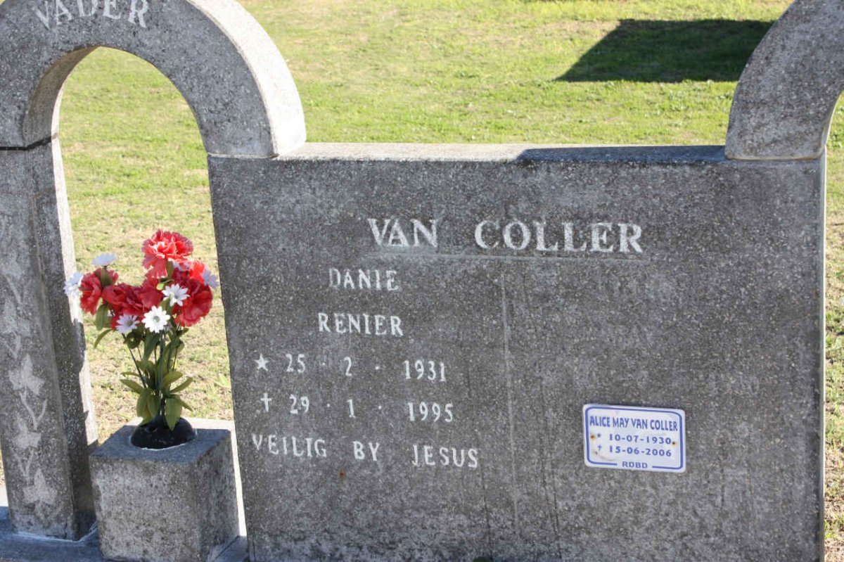 COLLER Danie Renier, van &amp; Alice Mary 1930-2006