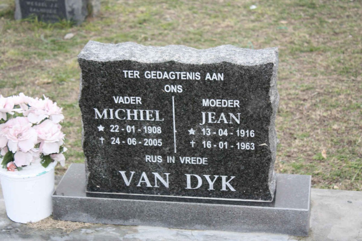 DYK Michiel, van 1908-2005 &amp; Jean 1916-1963