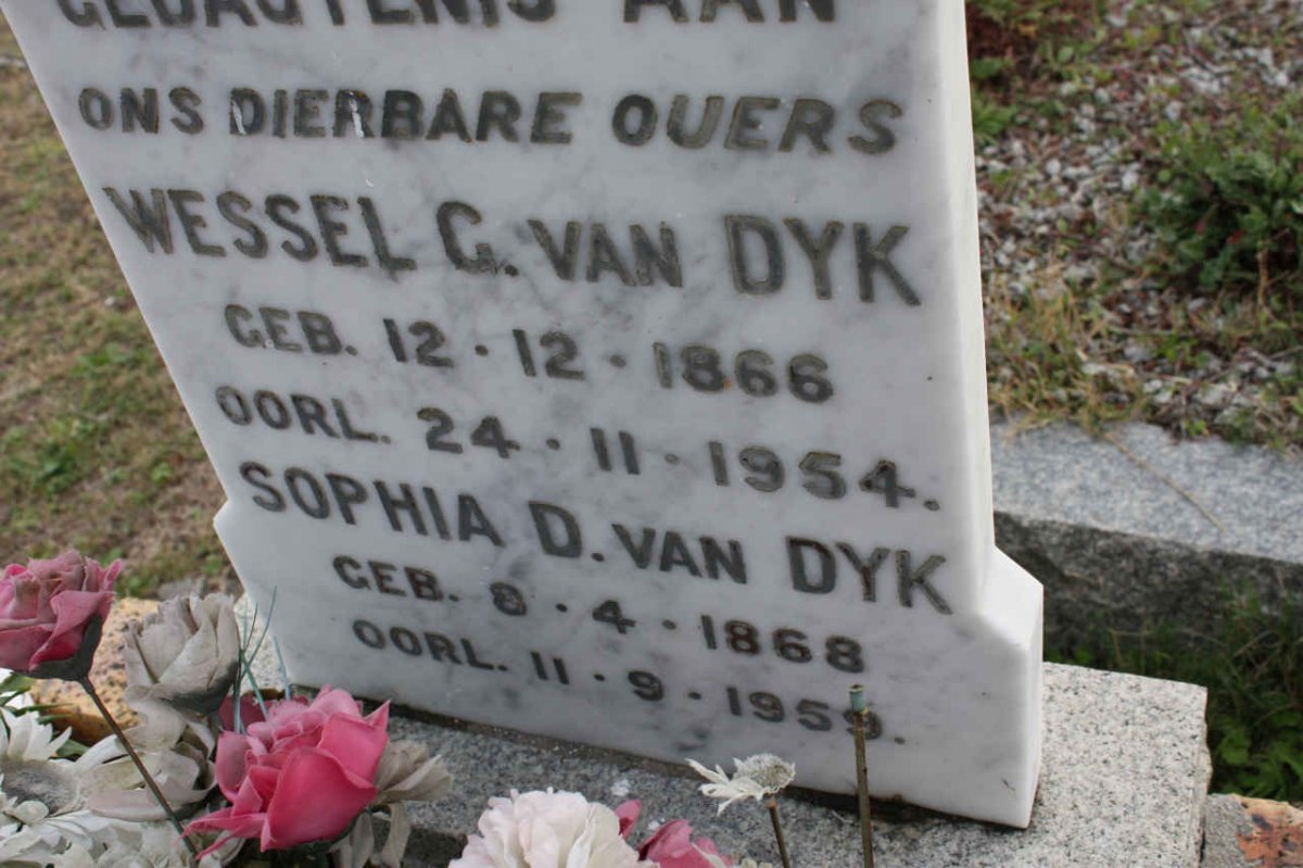 DYK Wessel G., van 1866-1954 &amp; Sophia 1868-1959