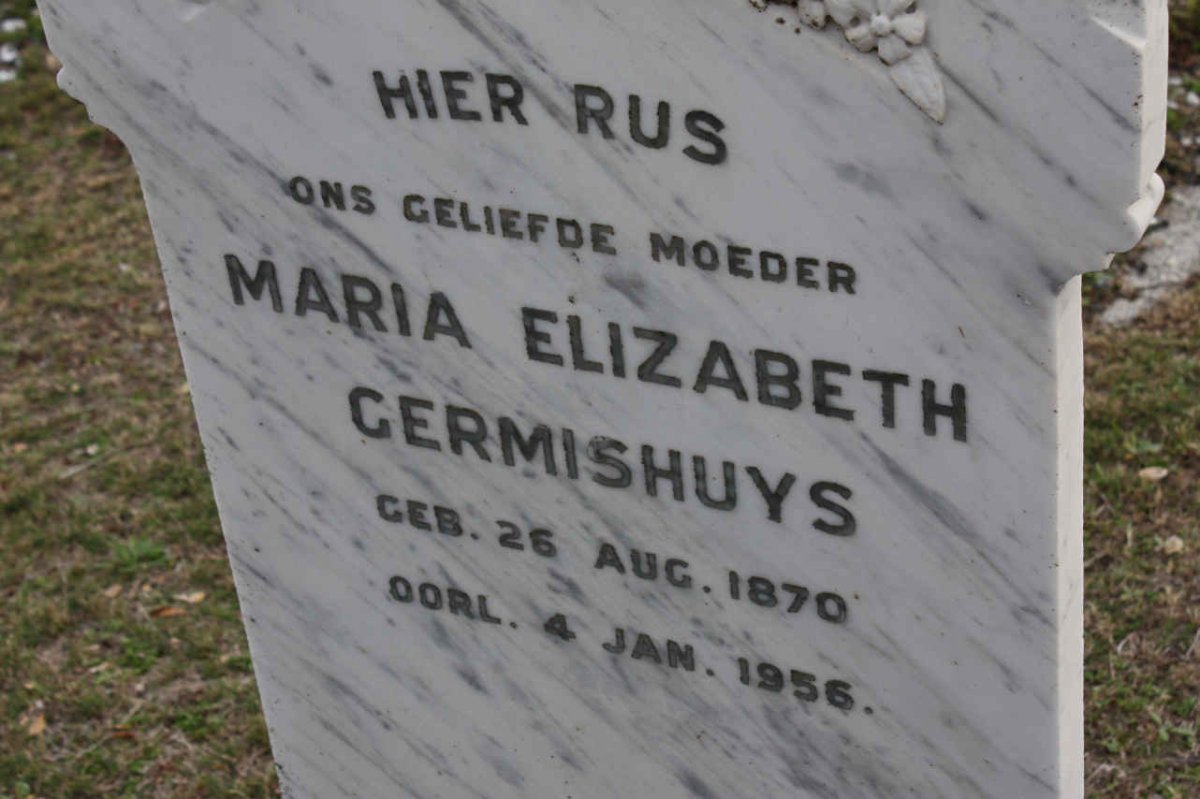GERMISHUYS Maria Elizabeth 1870-1956