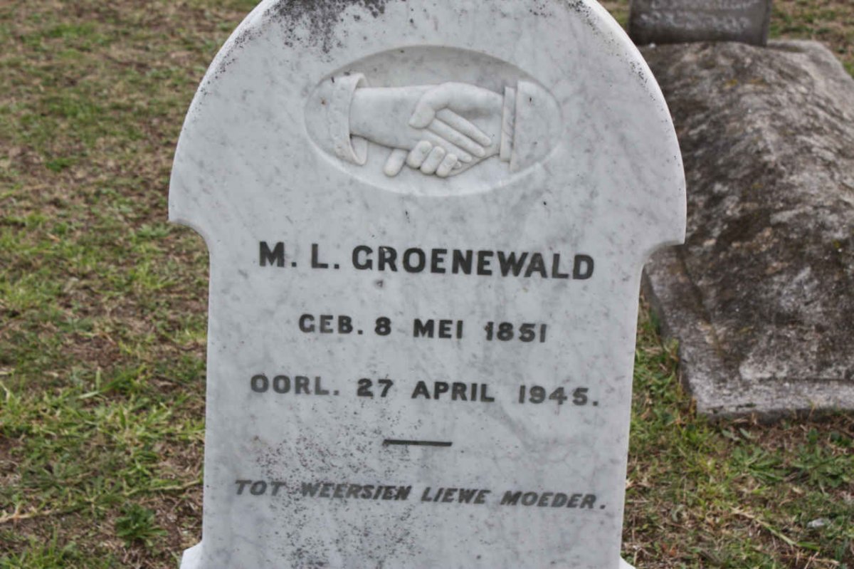 GROENEWALD M.L. 1851-1945