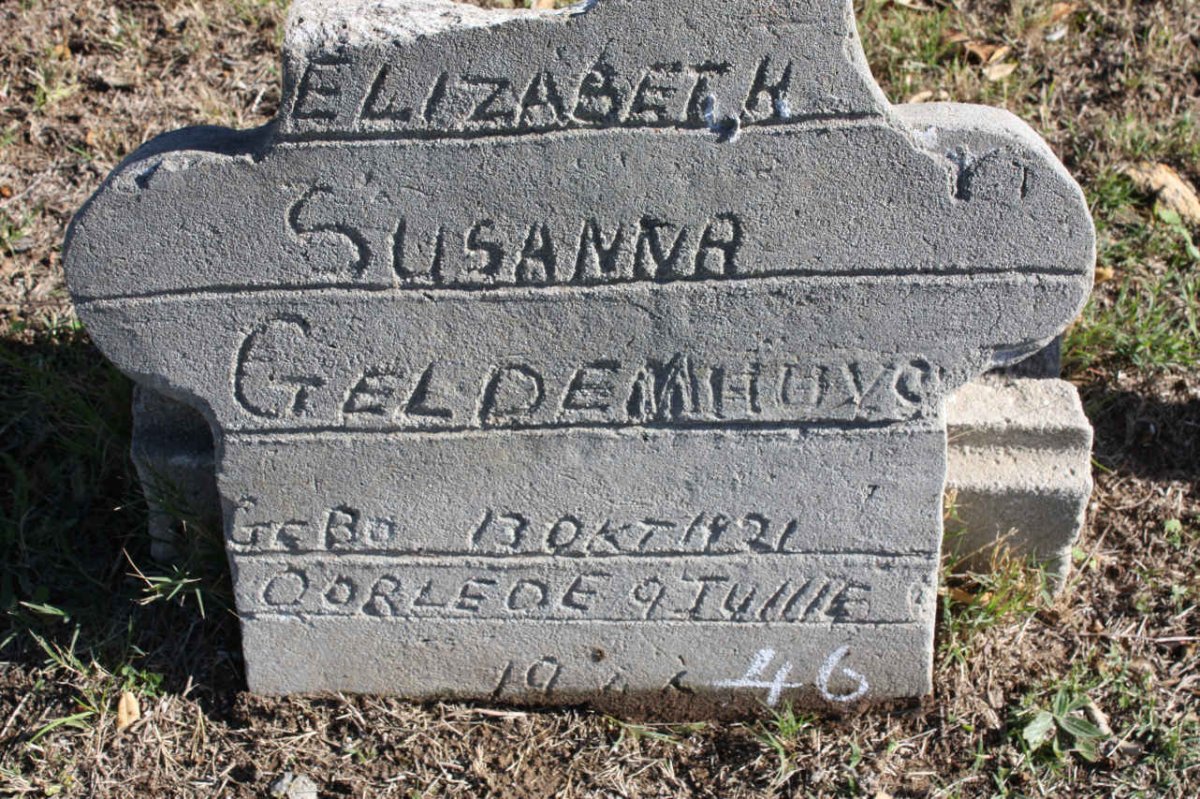 GELDENHUYS Elizabeth Susanna 1?21-1945