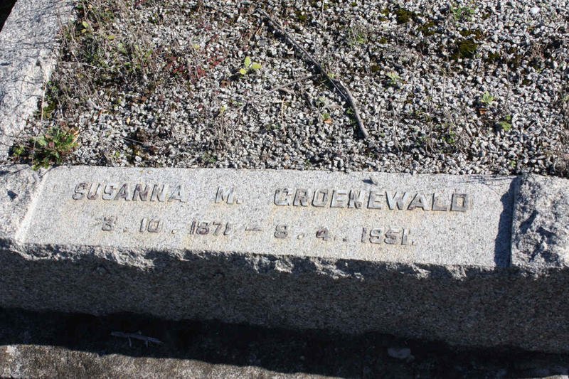 GROENEWALD Susanna M. 1871-1951 