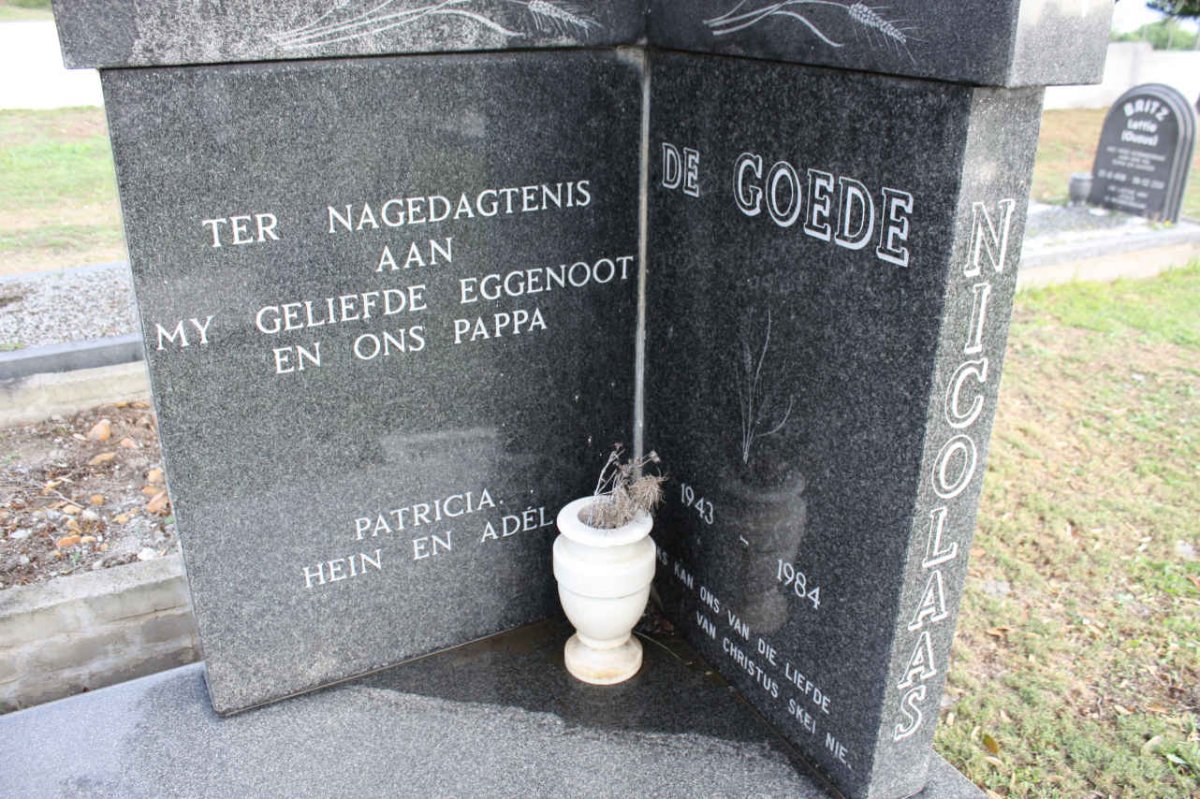 GOEDE Hendrik Nicolaas, de 1943-1986