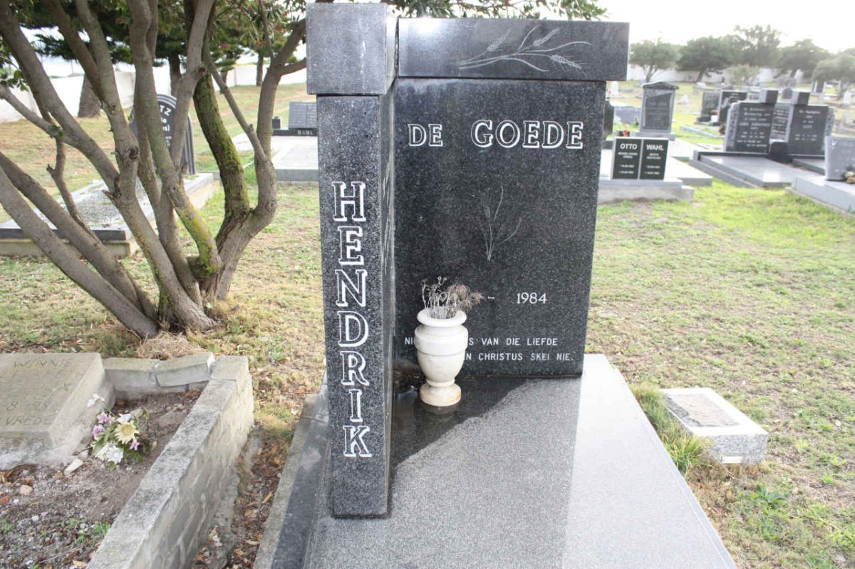 GOEDE Hendrik Nicolaas, de 1943-1984
