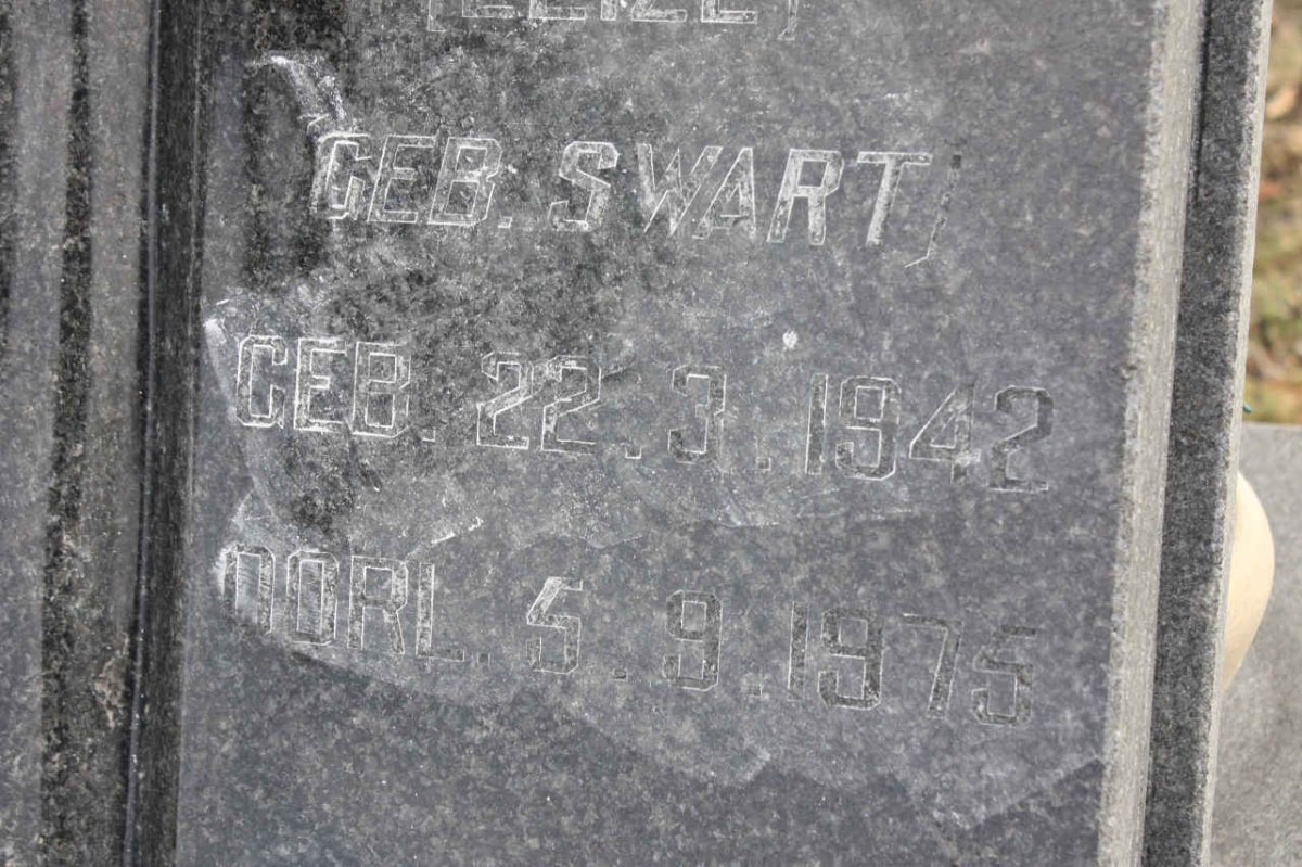 GROENEWALD Elizabeth Johanna nee SWART 1942-1975