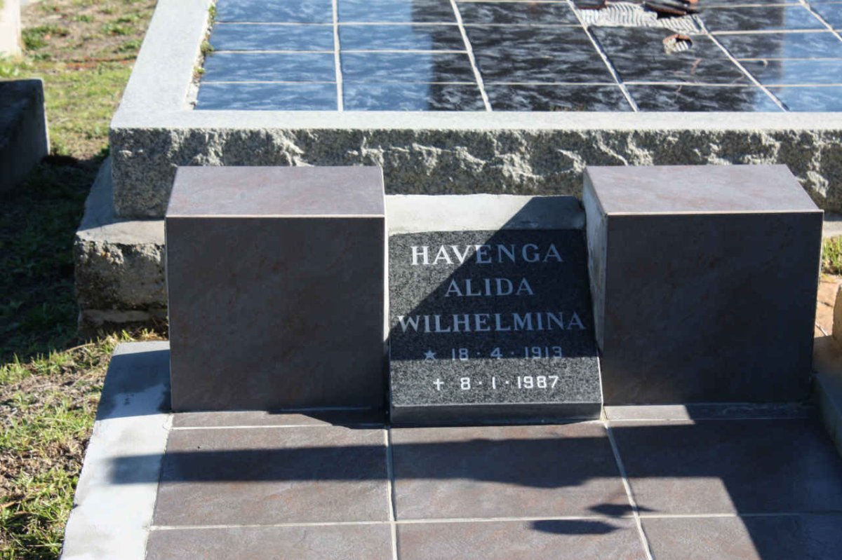 HAVENGA Alida Wilhelmina 1913-1987
