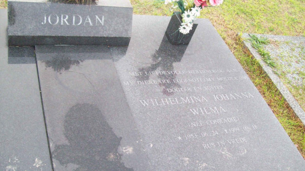 JORDAN Wilhelmina Johanna nee CONRADIE 1953-1999