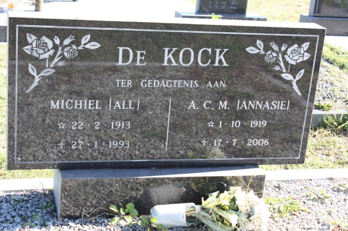 KOCK Michiel, de 1913-1993 &amp; A.C.M. 1919-2006