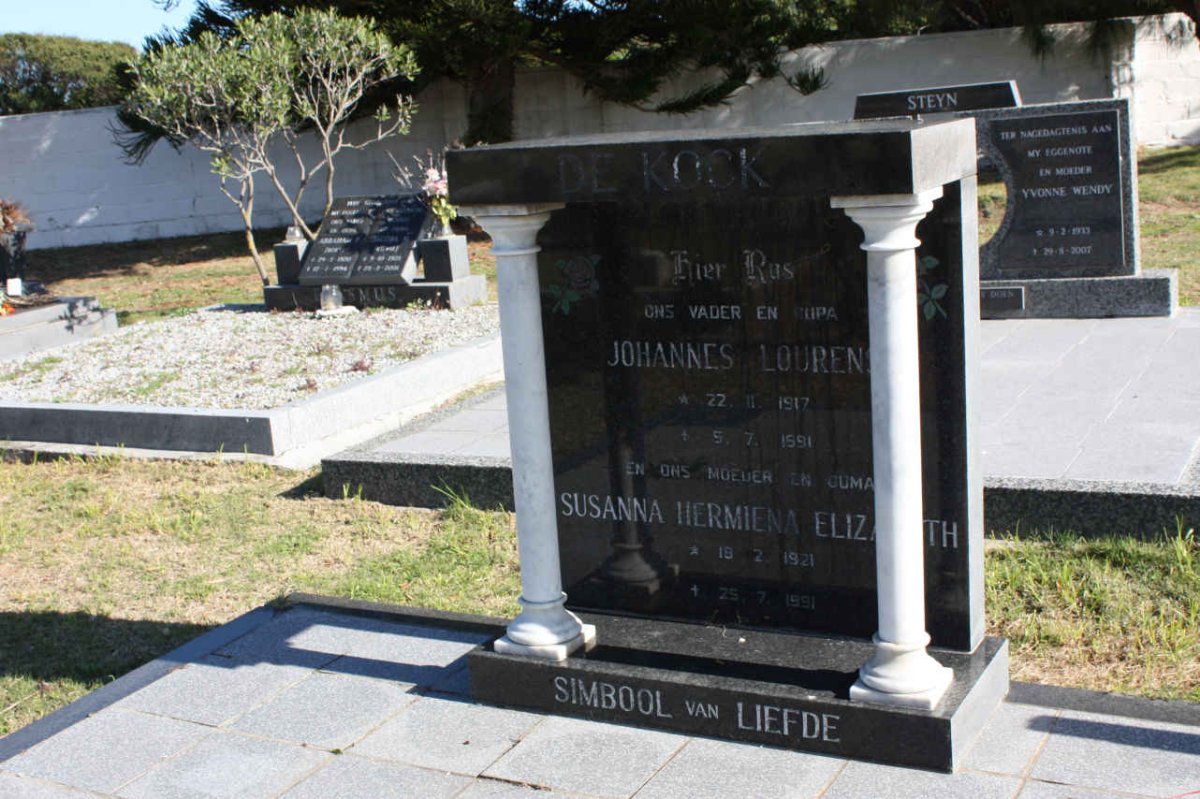 KOCK Johannes Lourens, de 1917-1991 &amp; Susanna Hermina Elizabeth 1921-1991