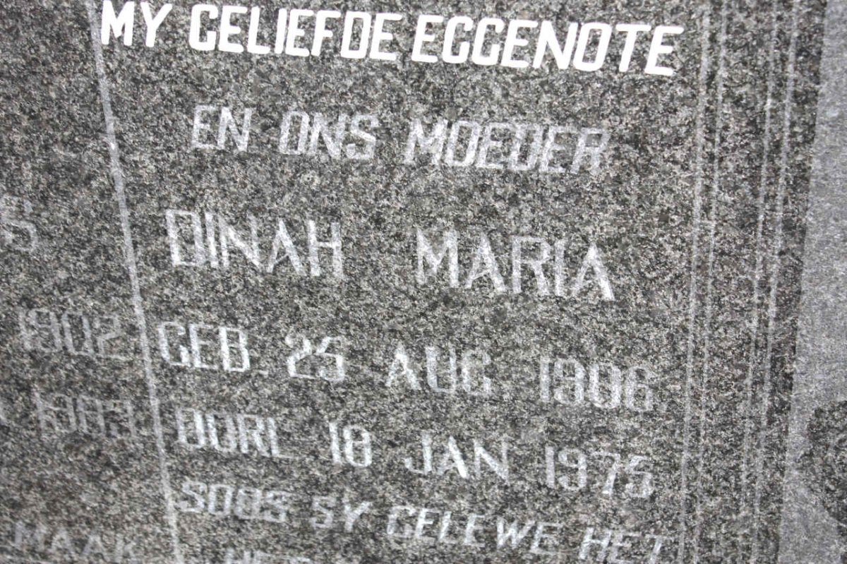 LOURENS Dinah Maria 1906-1975