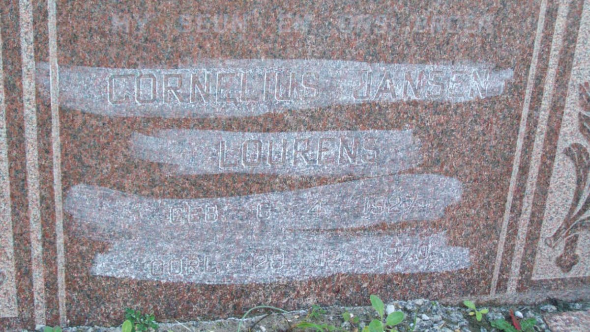 LOURENS Cornelius Jansen 1927-1970