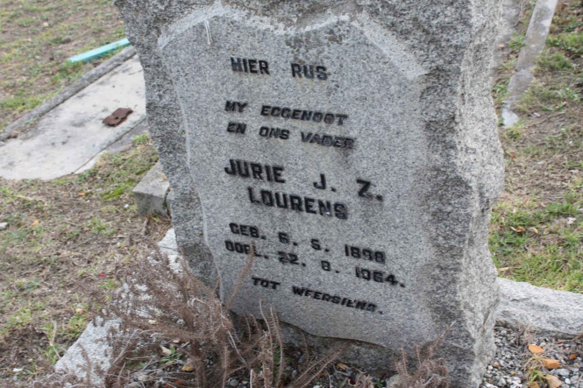 LOURENS Jurie J.Z. 1898-1964