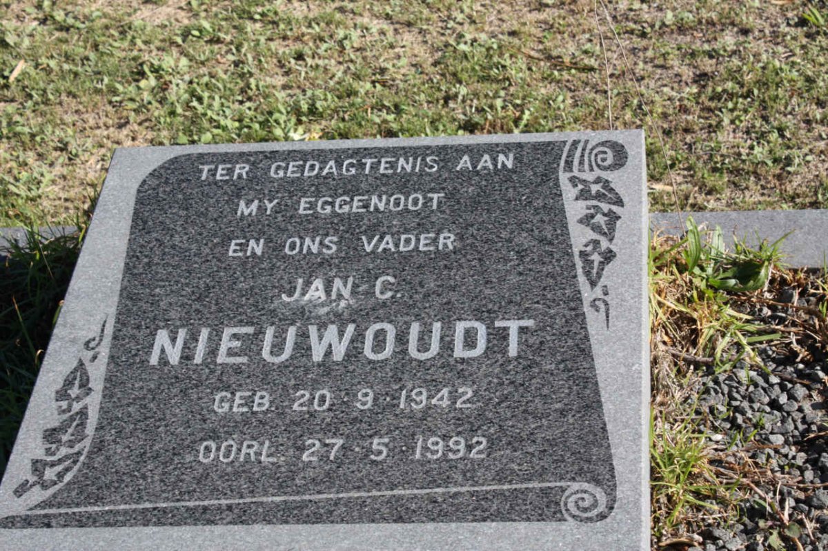 NIEWOUDT Jan C. 1942-1992