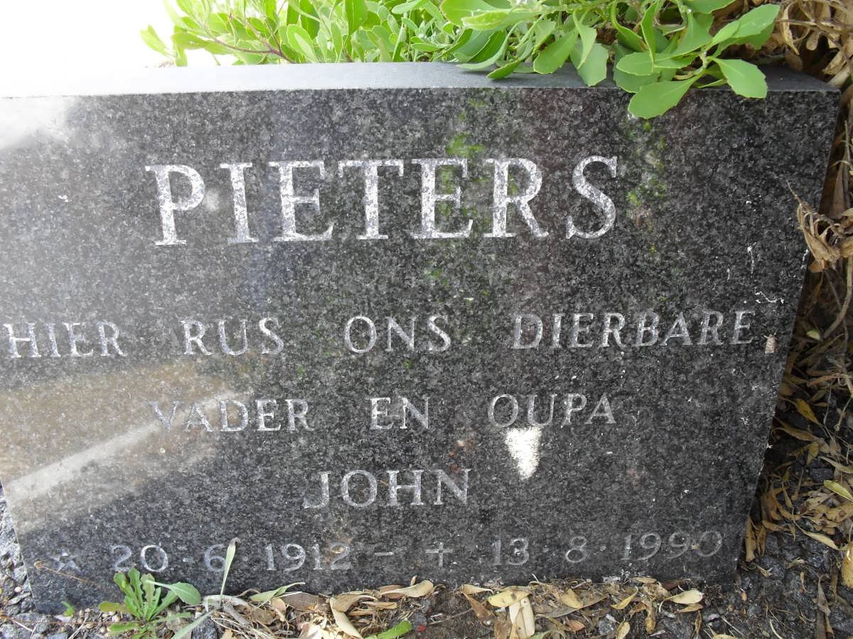 PIETERS John 1912-1990
