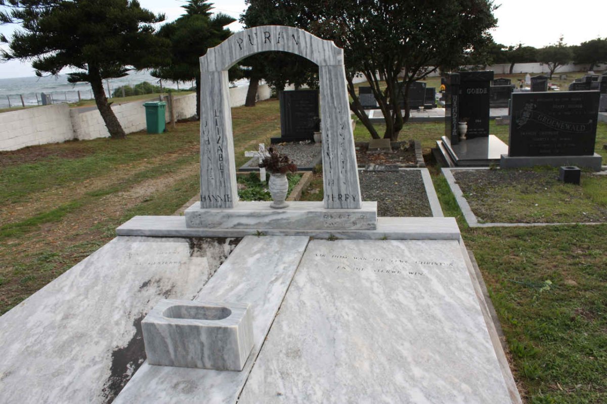 PUREN Jeremiah Cornelius 1909-1985 &amp; Johanna Elizabeth 1923-1994