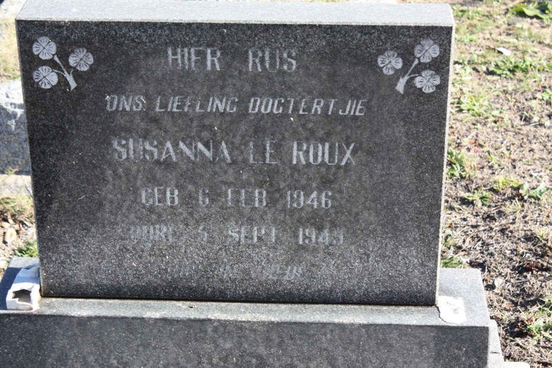 ROUX Susanna, le 1946-1959 