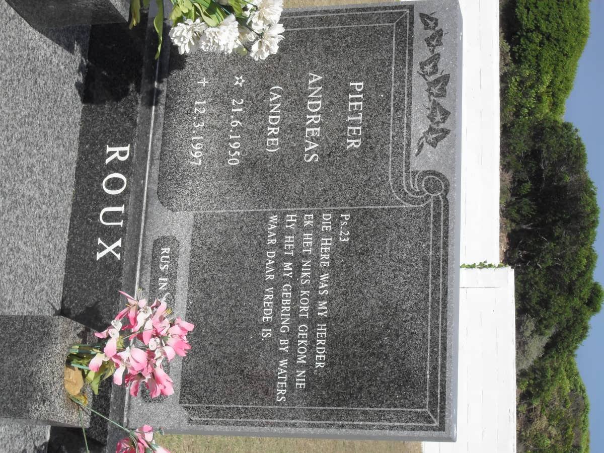 ROUX Pieter Andreas 1950-1997