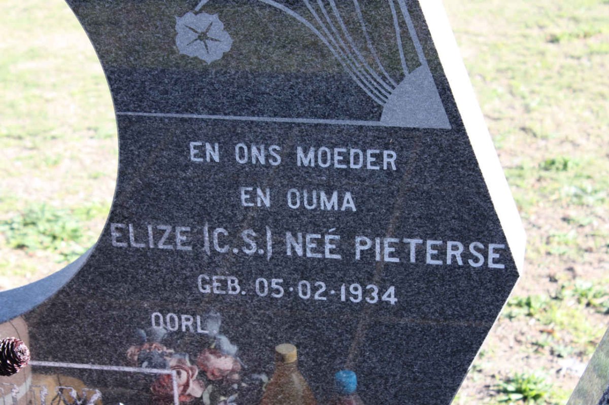 ROUX C.S., le nee PIETERSE 1934-