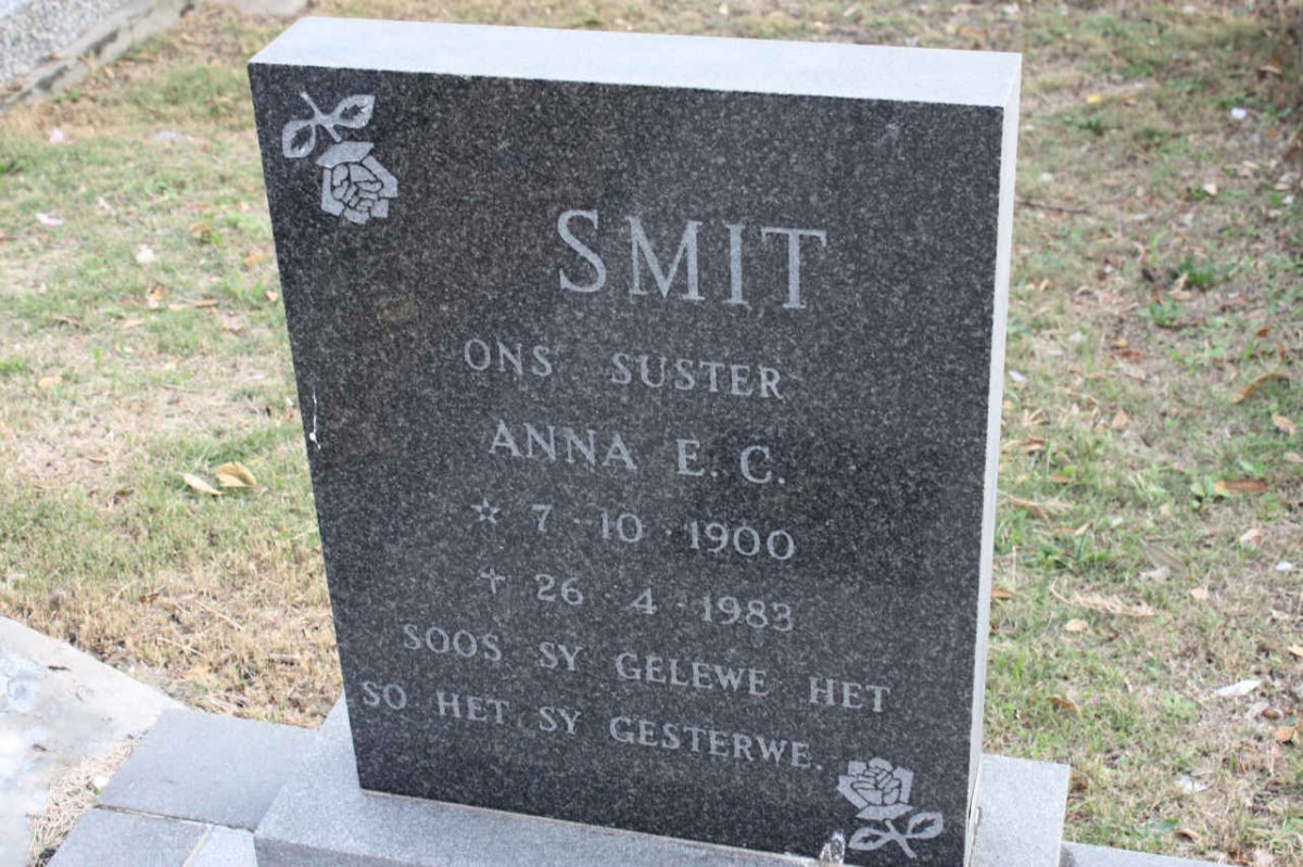 SMIT Anna E. C. 1900-1983