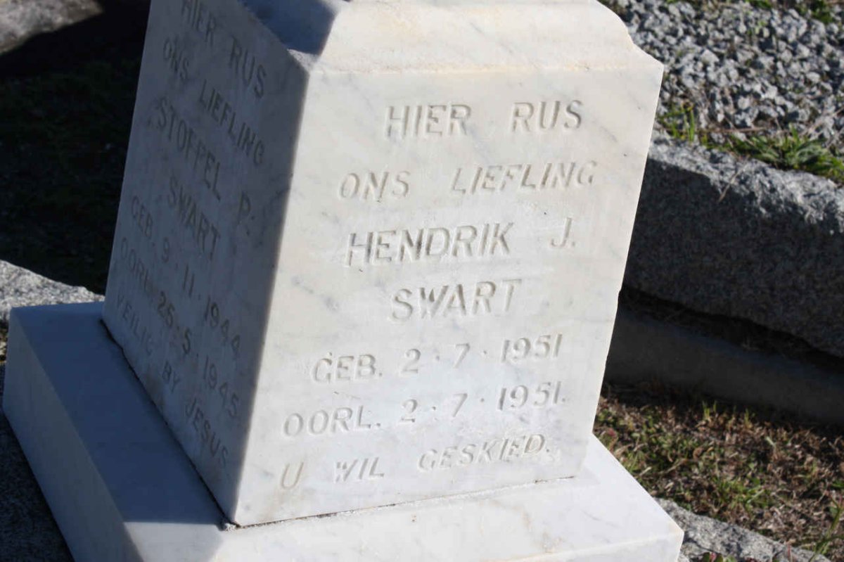 SWART Stoffel P. 1944-1945 :: SWART Hendrik J. 1951-1951