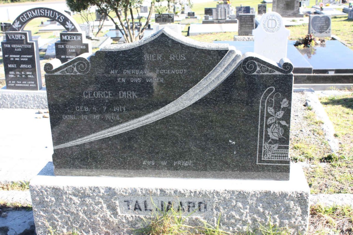 TALJAARD George Dirk 1913-1964