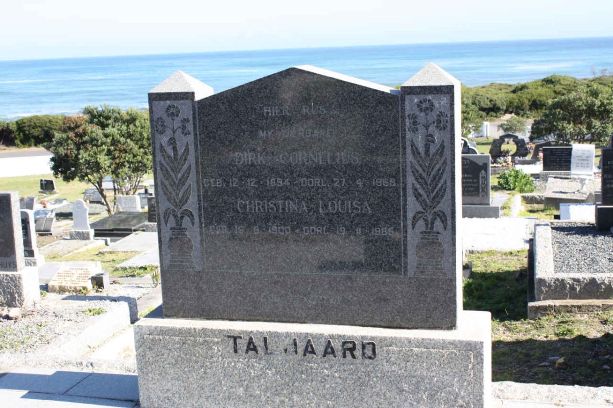 TALJAARD Dirk Cornelius 1894-1968 &amp; Christina Louisa 1900-1986