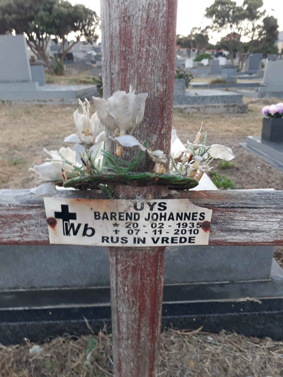 UYS Barend Johannes 1935-2010
