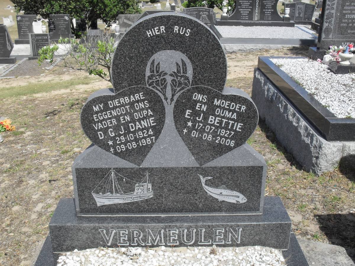 VERMEULEN D.G.J. 1924-1987 &amp; E.J. 1927-2006