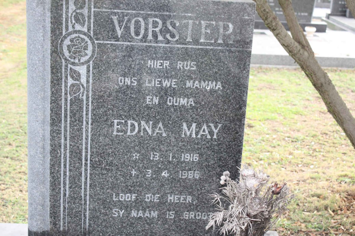 VORSTER Edna May 1916-1986