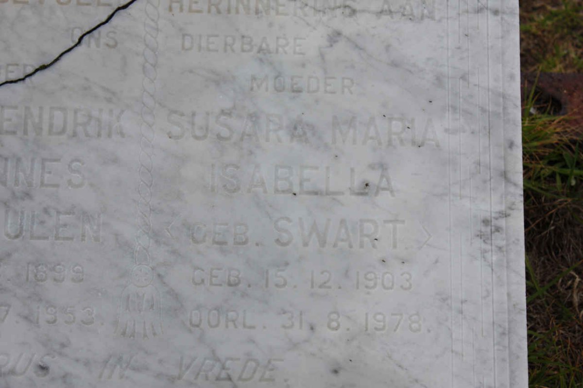 VERMEULEN Susara Maria Isabella nee SWART 1903-1978