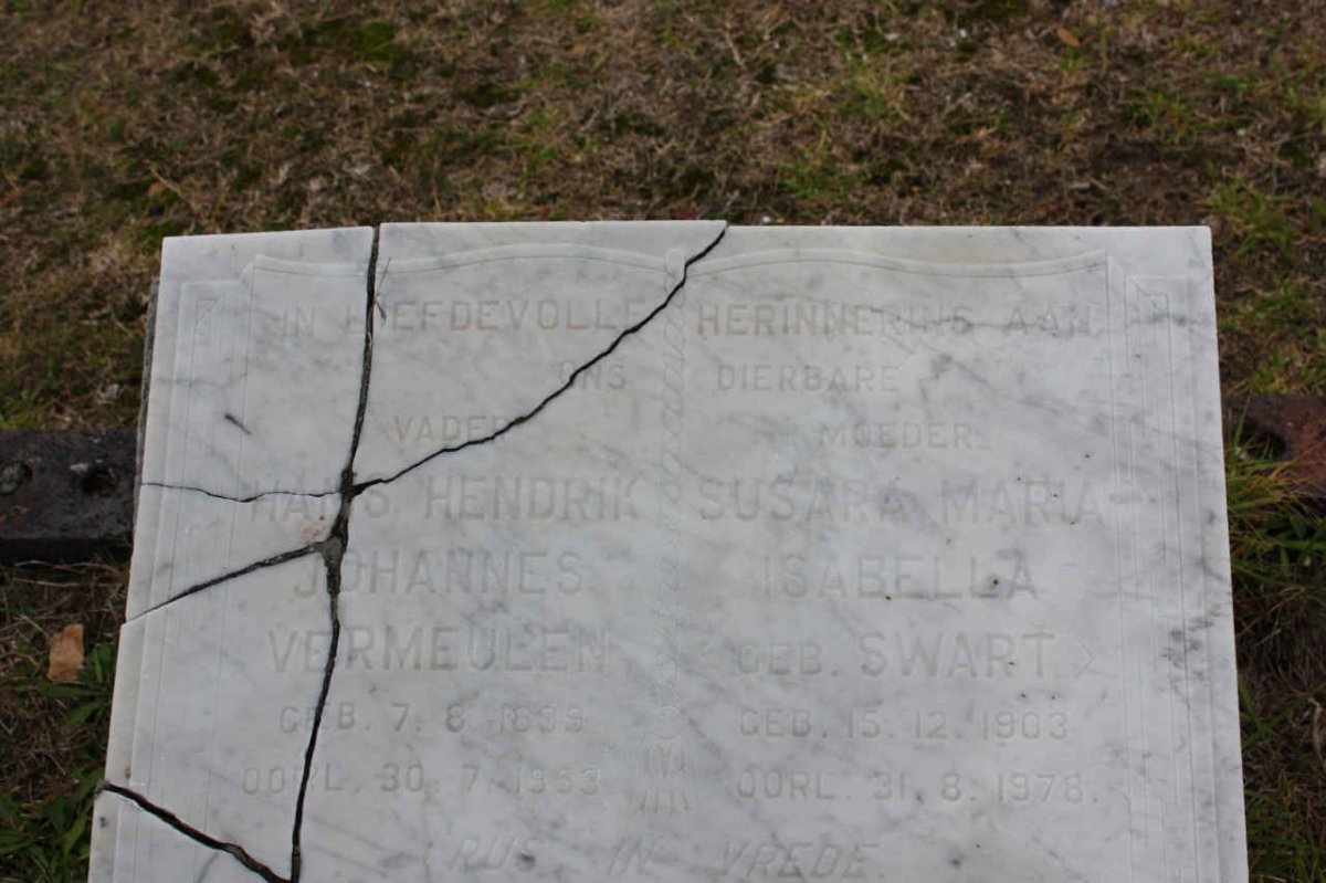 VERMEULEN Hans Hendrik Johannes 1899-1953 &amp; Susara Maria Isabella SWART 1903-1978