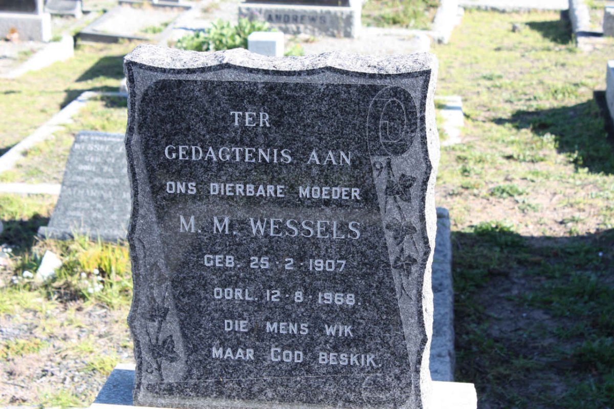 WESSELS M.M. 1907-1968