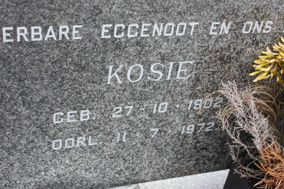 WET Kosie, de 1902-1972