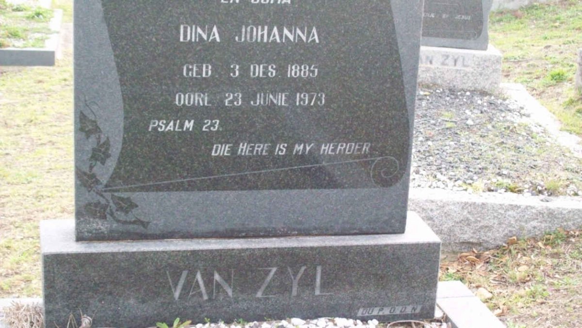 ZYL Dina Johanna, van 1885-1973