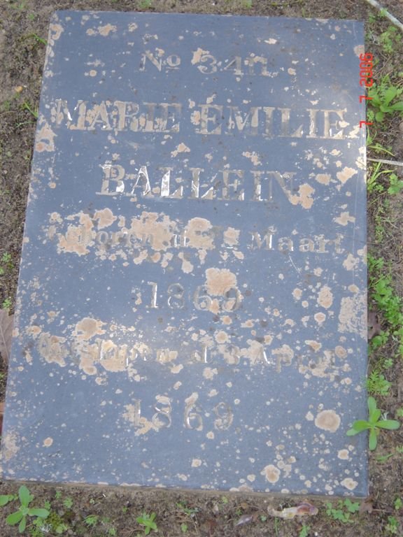 BALLEIN Marie Emilie 1869-1869